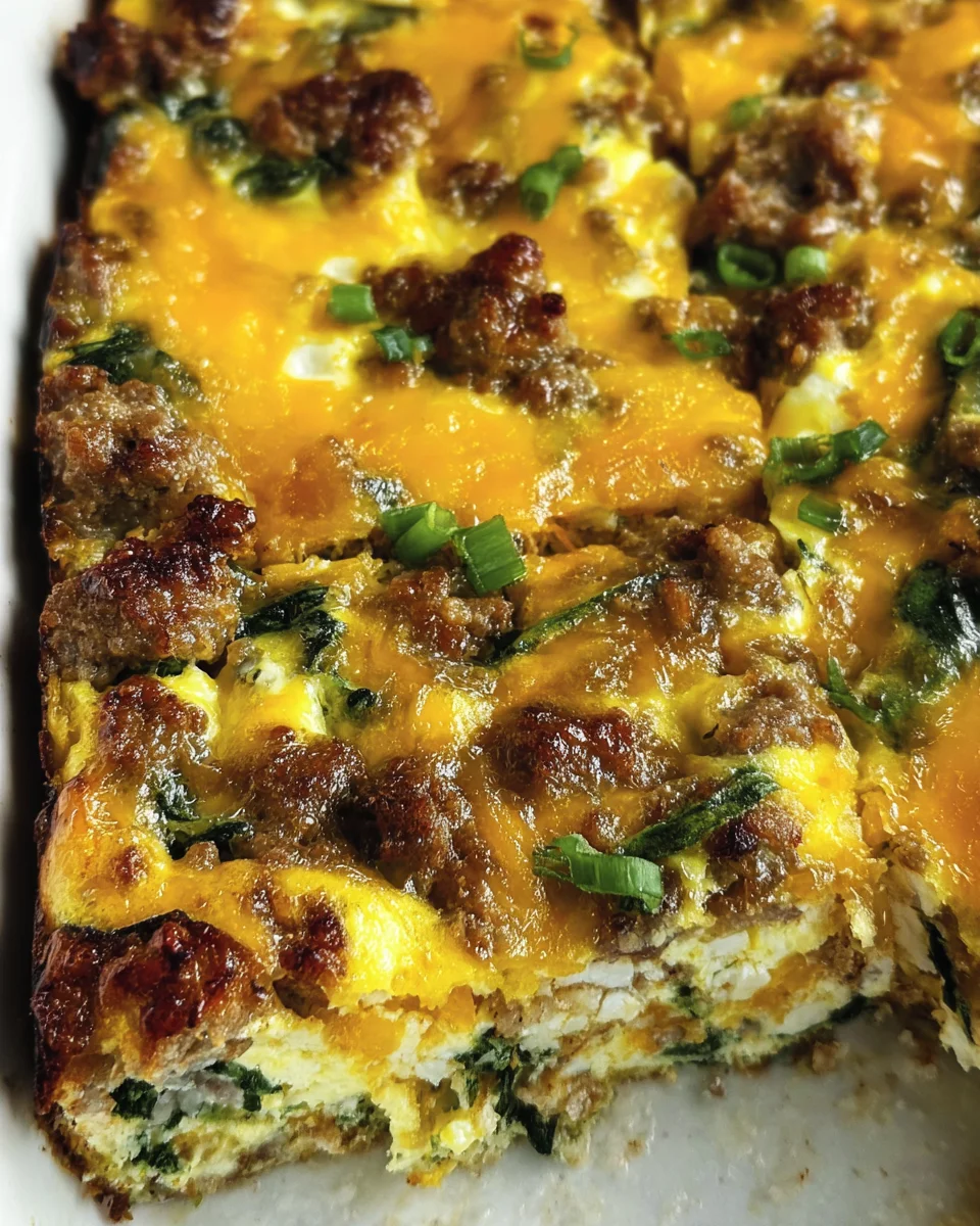Sausage & Egg Keto Breakfast Casserole