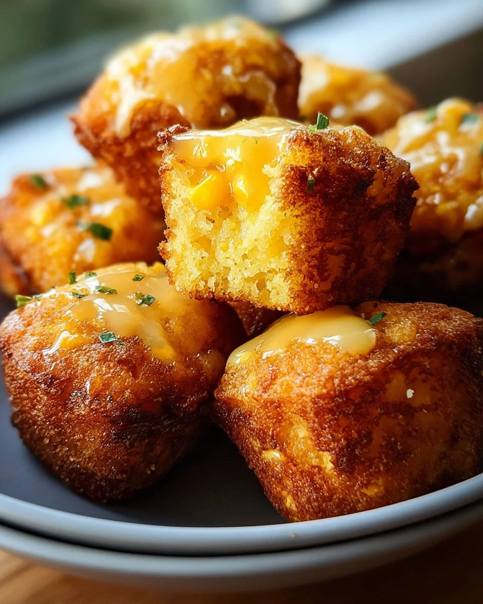 Southern-Style Honey Butter Cornbread Poppers