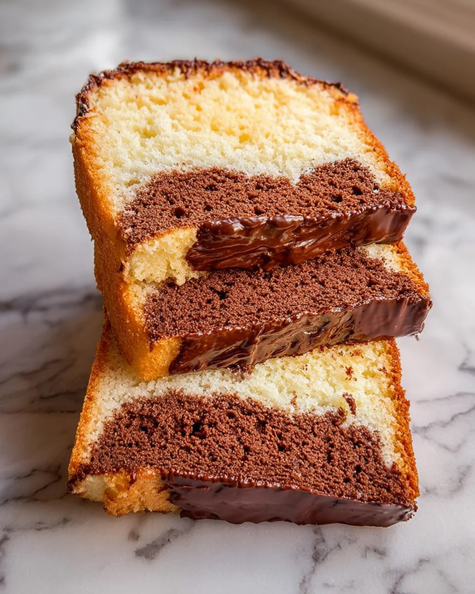 Three Layer Pound Cake