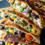 Vegan Quesadillas with Black Beans and Avocado