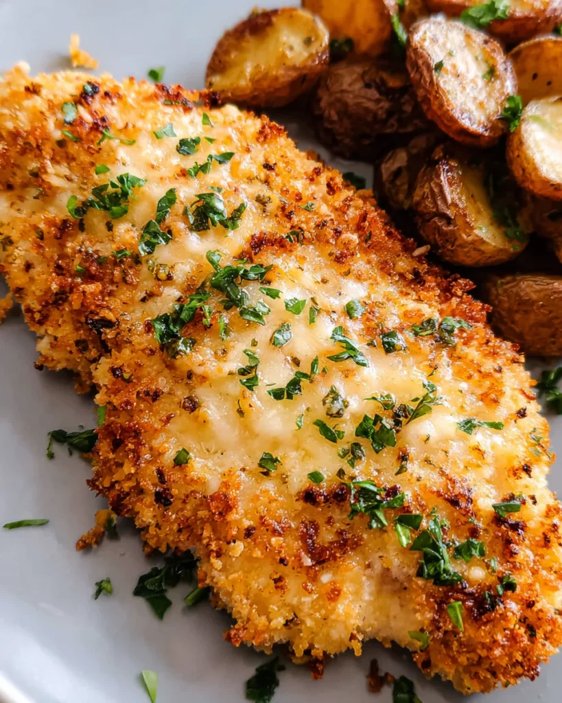Air Fryer Parmesan Crusted Chicken