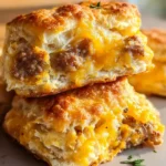 Cheese and Sausage Biscuit