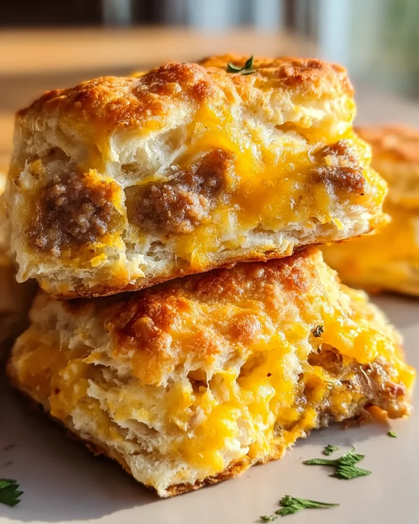 Cheese and Sausage Biscuit
