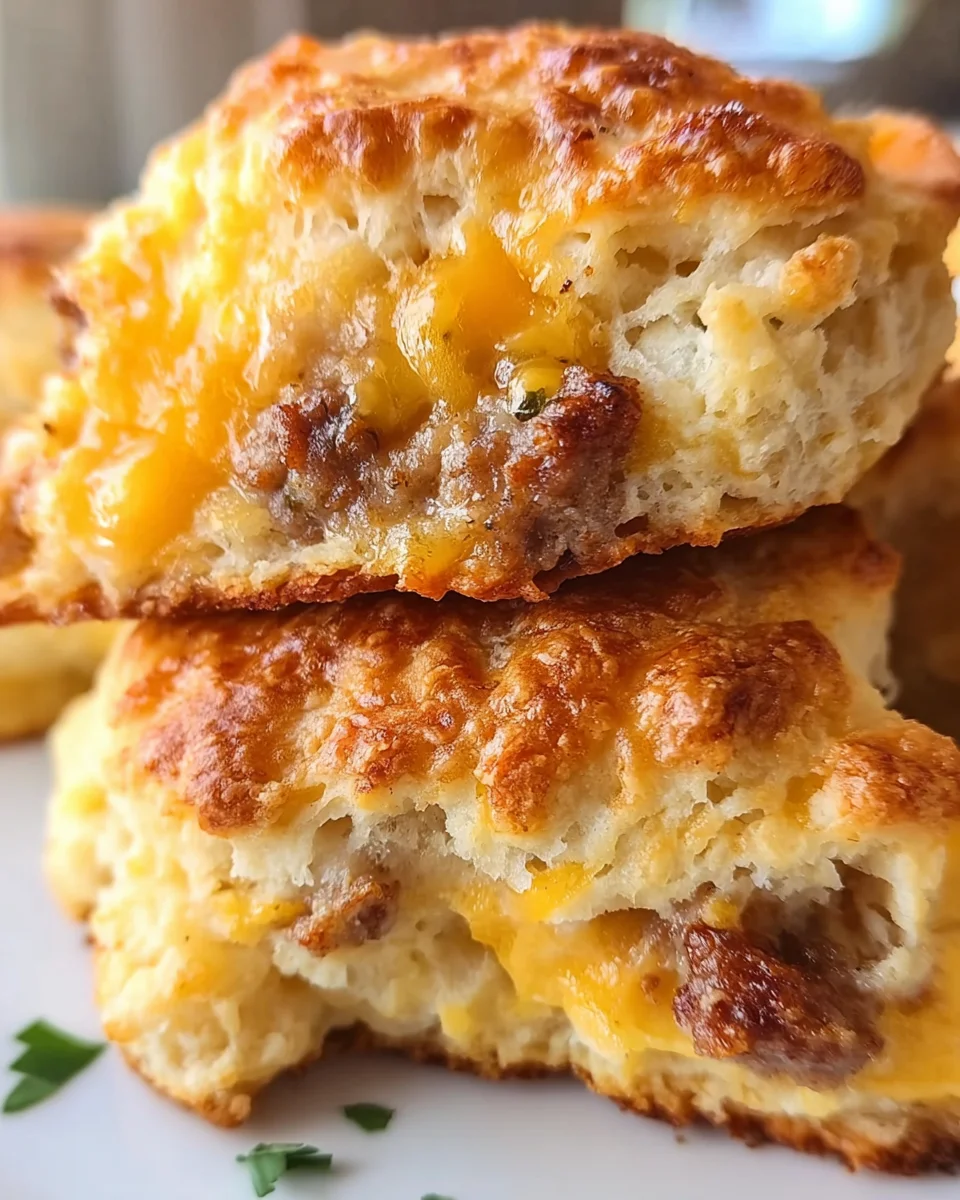 Cheese and Sausage Biscuit 21 Cheese