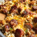 Cheesy Sausage and Rice Casserole