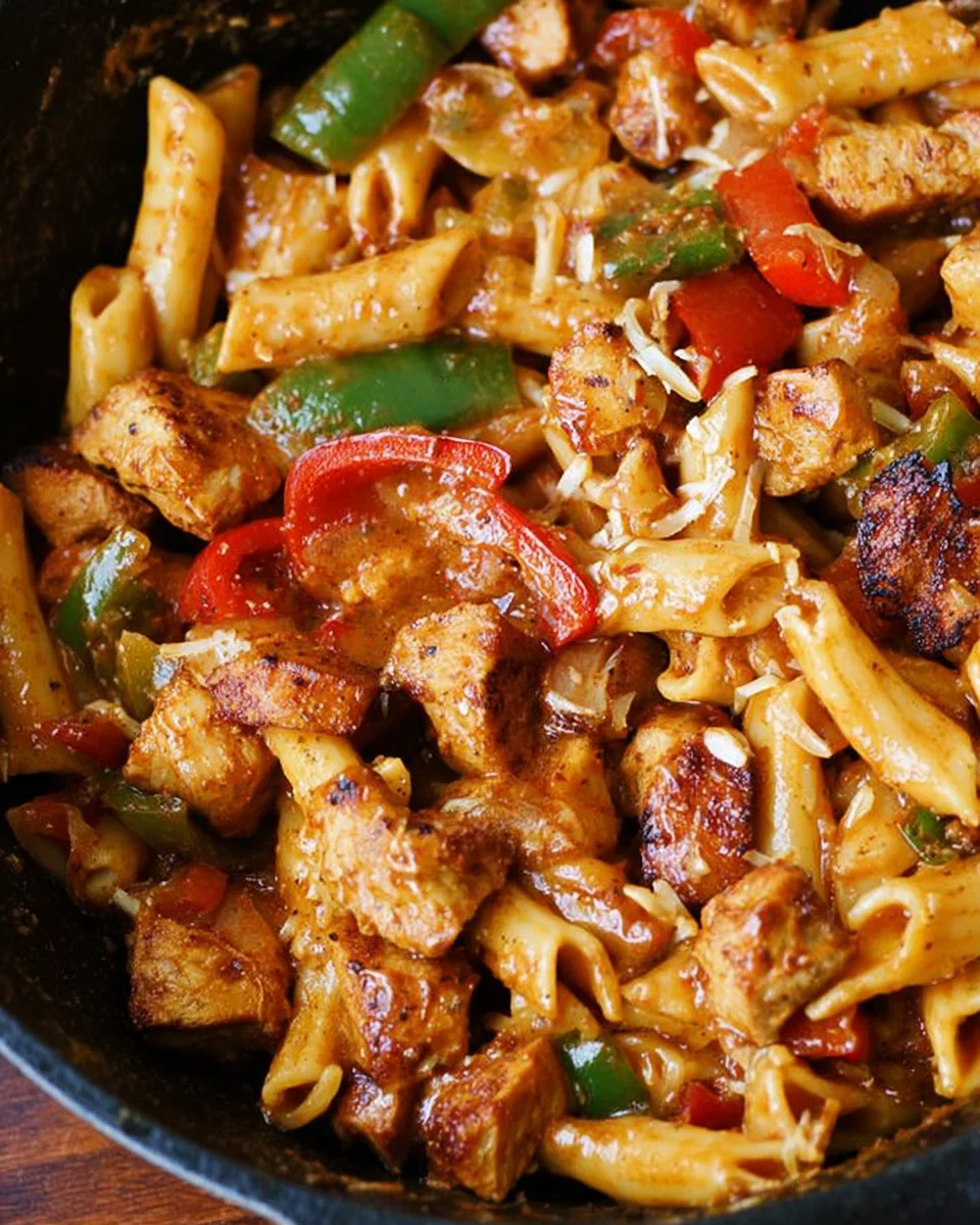 Chicken Fajita Pasta 20 Chicken