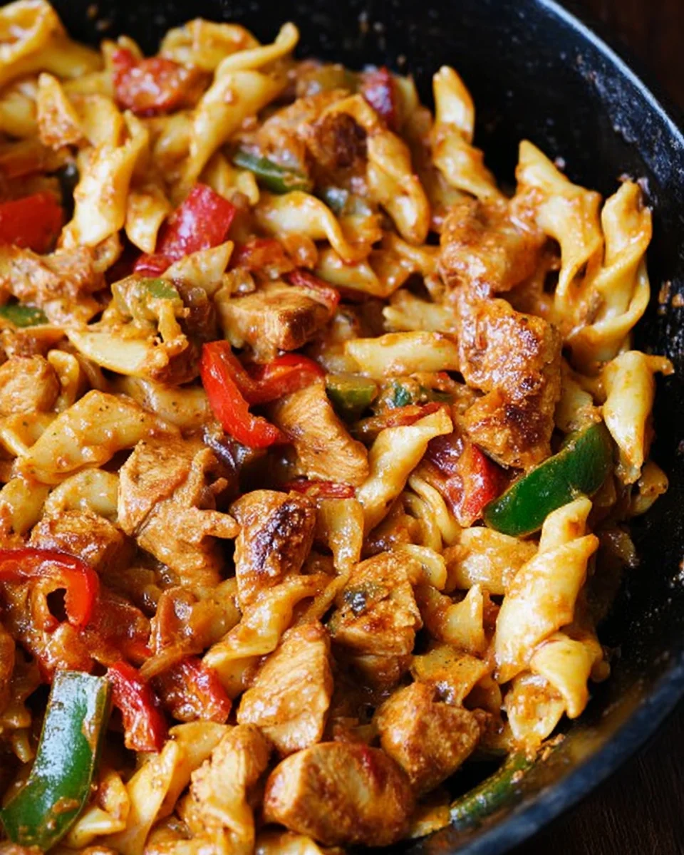 Chicken Fajita Pasta 21 Chicken