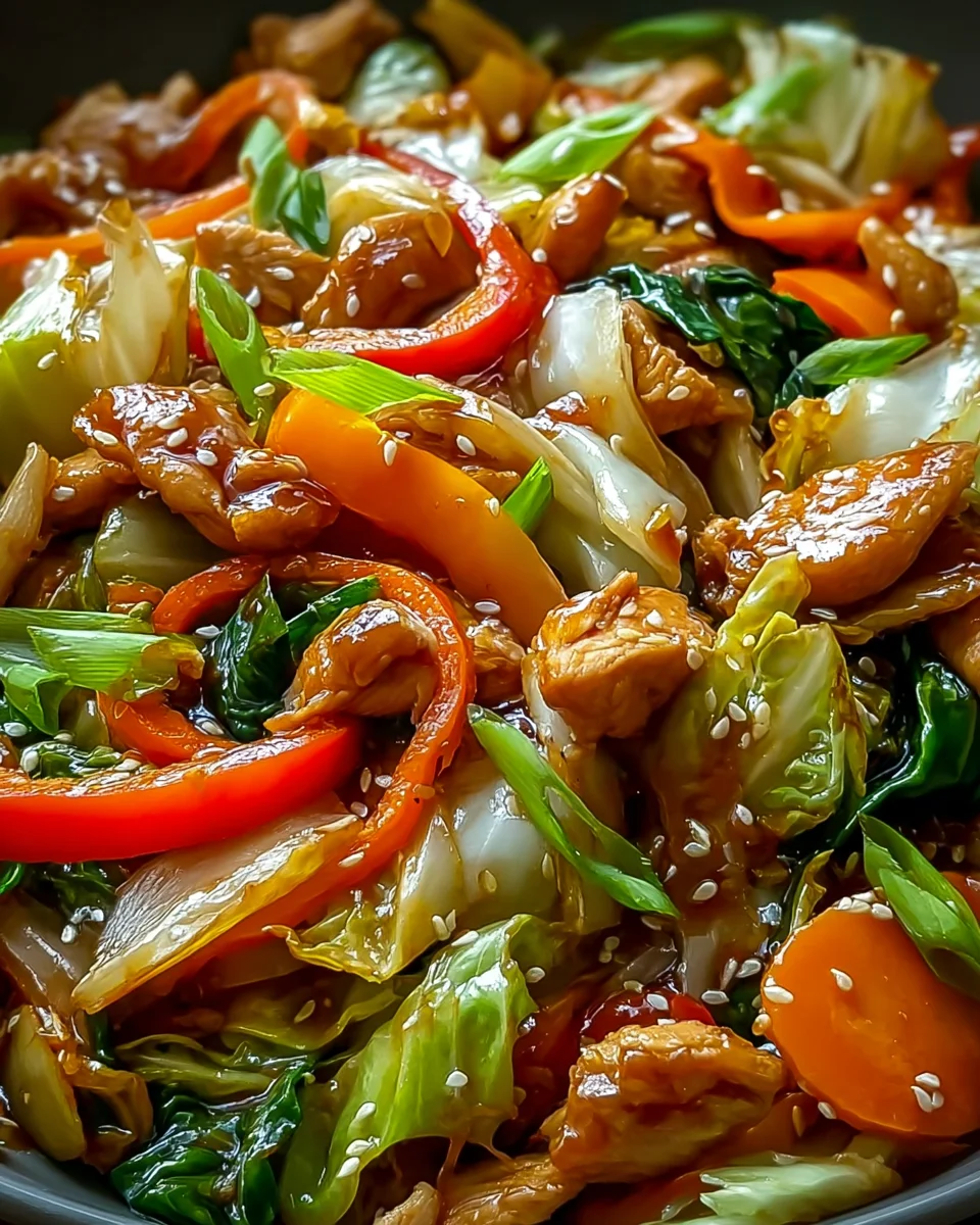 Chinese Chicken Cabbage Stir-Fry 21 Chinese