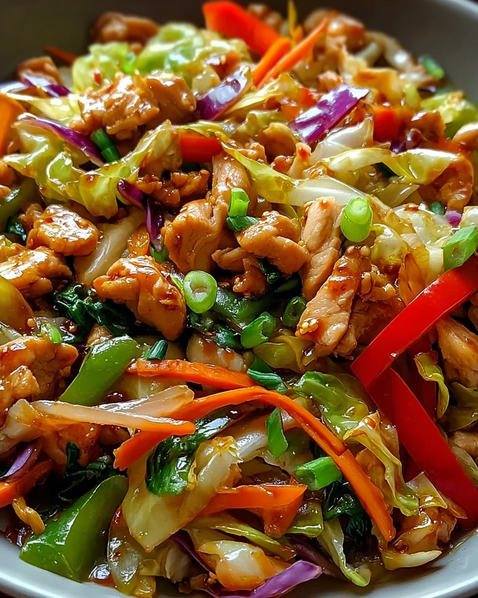 Chinese Chicken Cabbage Stir-Fry 22 Chinese
