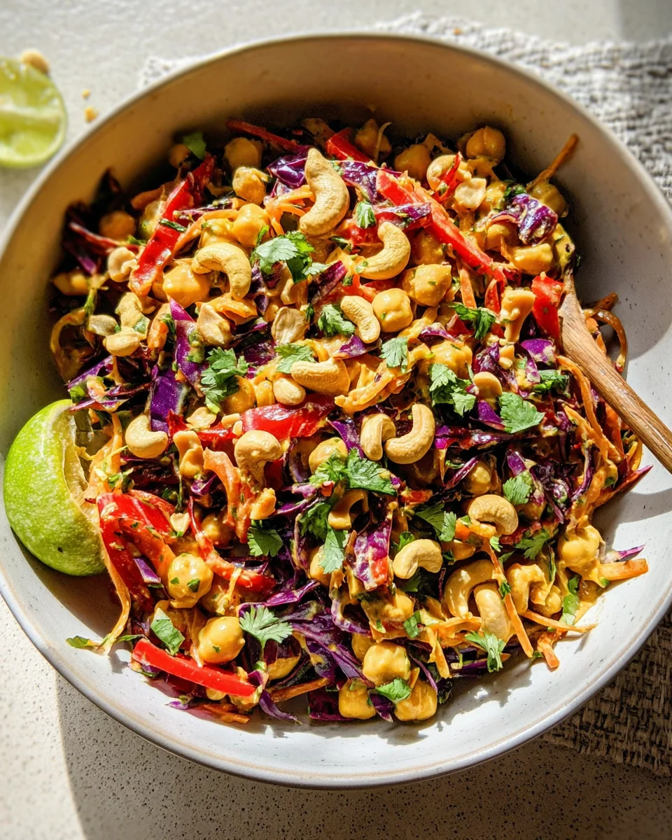 Chopped Thai-Inspired Chickpea Salad with Curry Peanut Dressing 30 Chopped