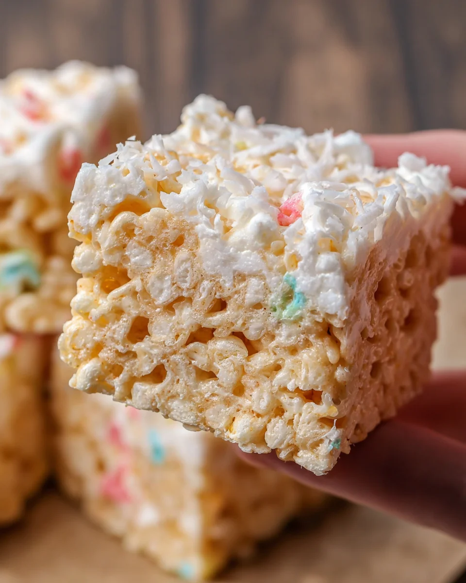 Coconut Rice Krispie Treats