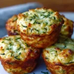 Crispy Parmesan Zucchini Potato Muffins