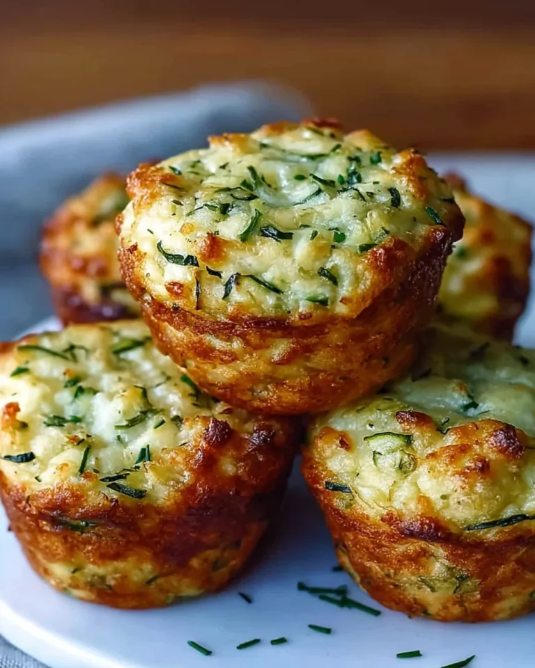 Crispy Parmesan Zucchini Potato Muffins