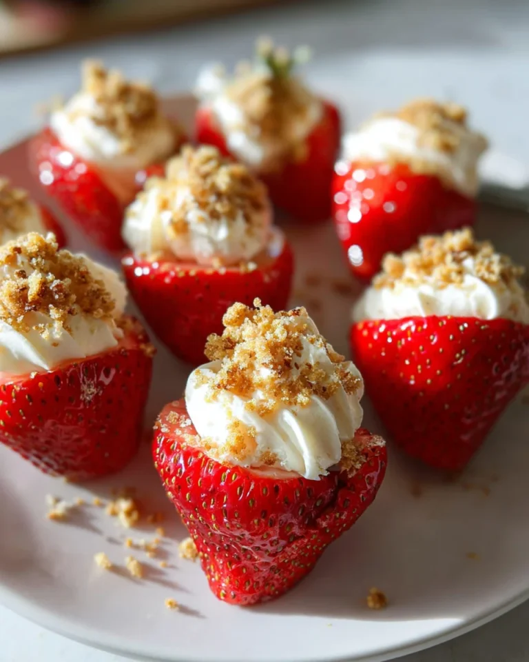 Deviled Strawberries (Made with a Cheesecake Filling)