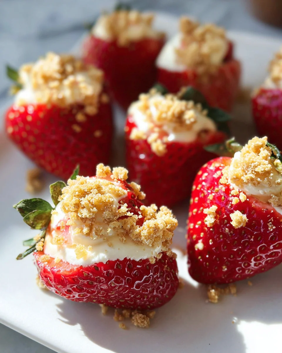 Deviled Strawberries (Made with a Cheesecake Filling) 19 Deviled