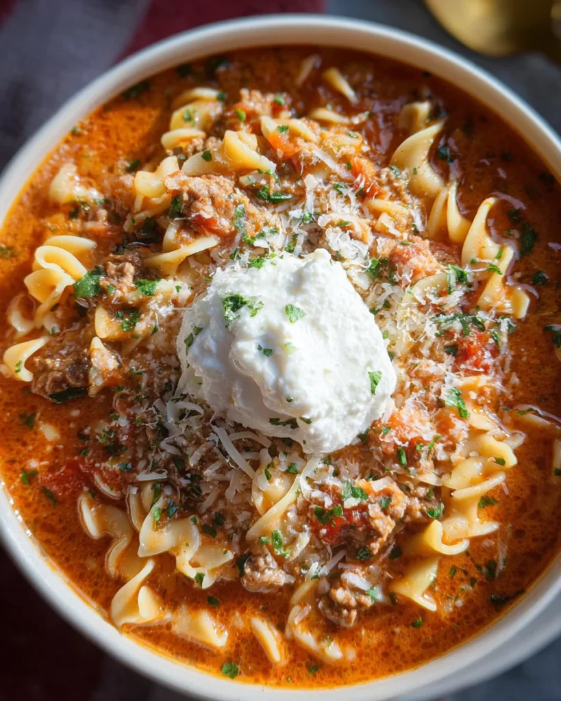 Easy Lasagna Soup Recipe