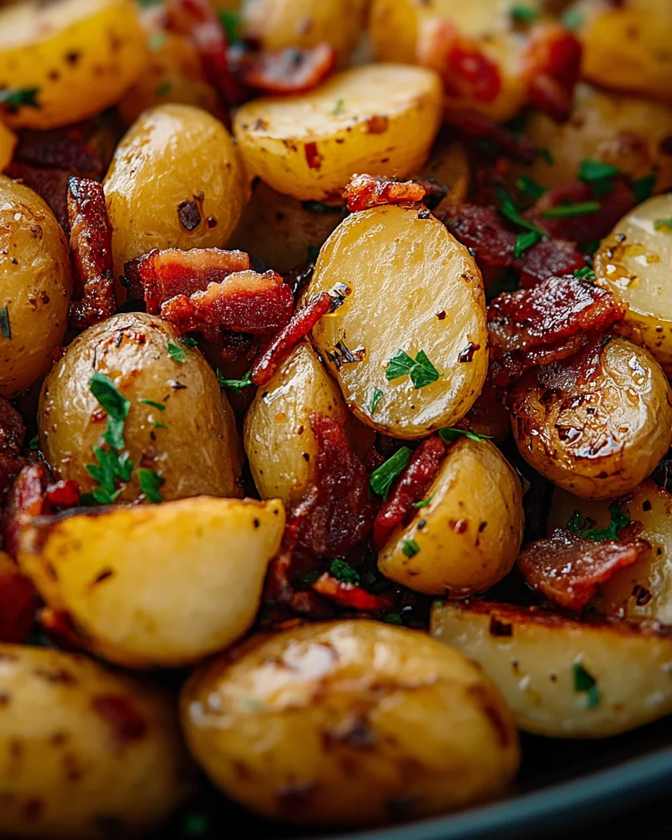 Honey Bacon Roasted Potatoes