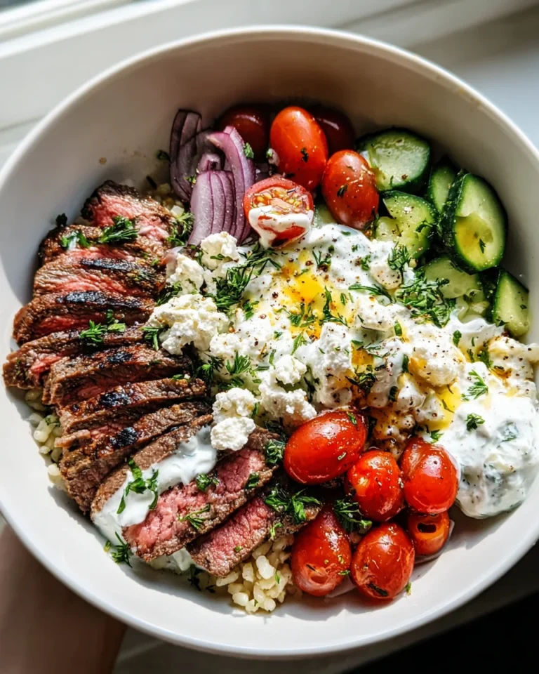 Mediterranean Steak Bowl Recipe