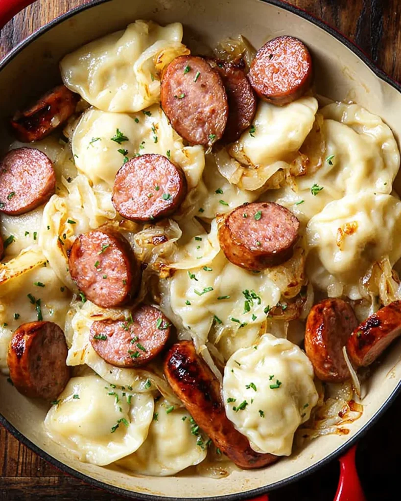 Pierogies and Kielbasa