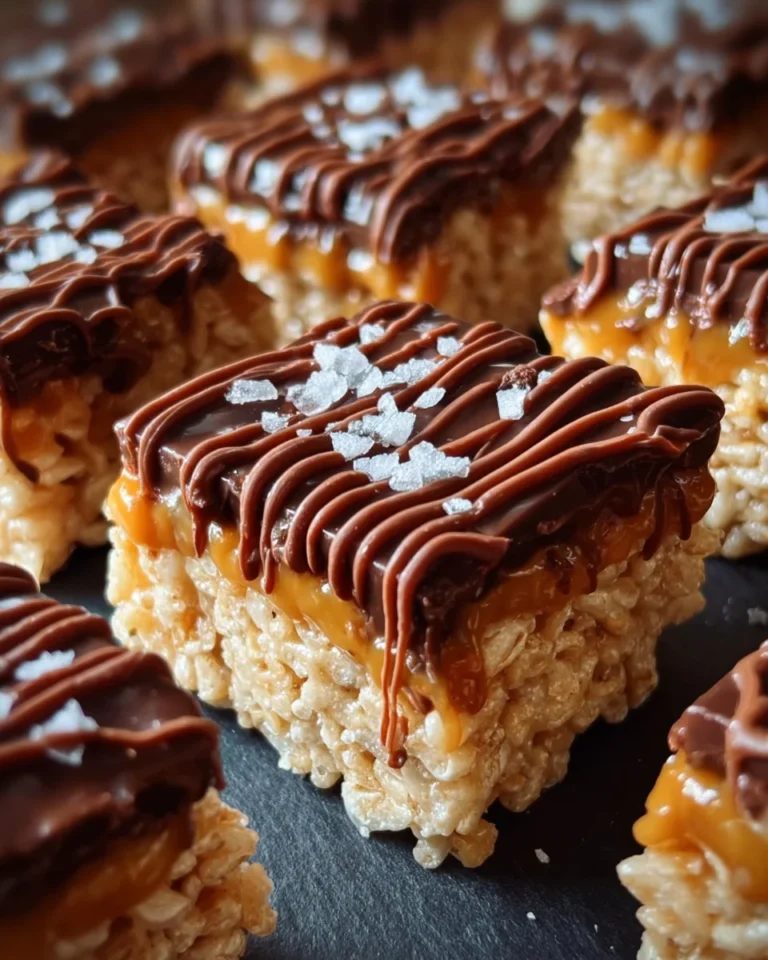 Salted Caramel Rice Krispie Treats