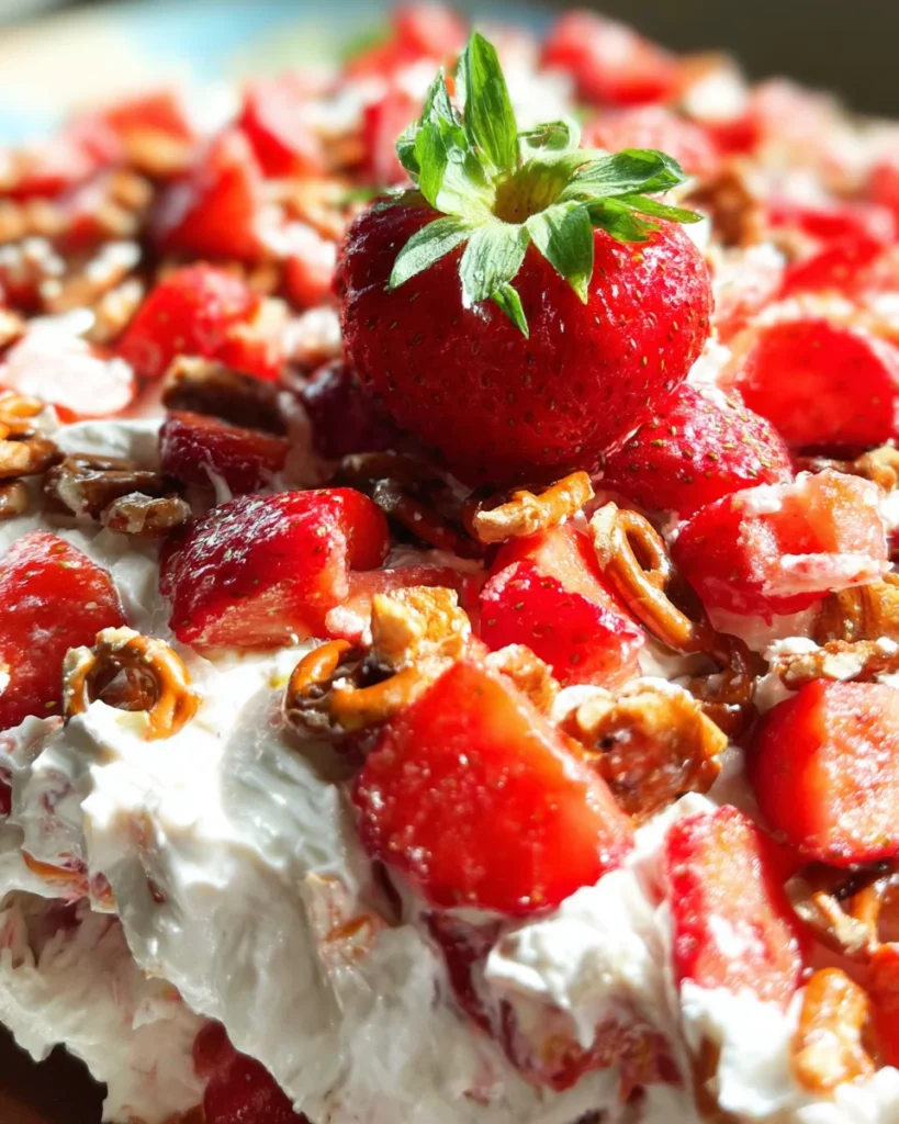 Strawberry Pecan Pretzel Salad