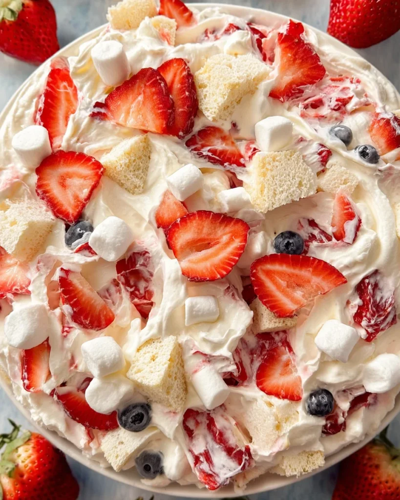Strawberry Shortcake Fluff Salad
