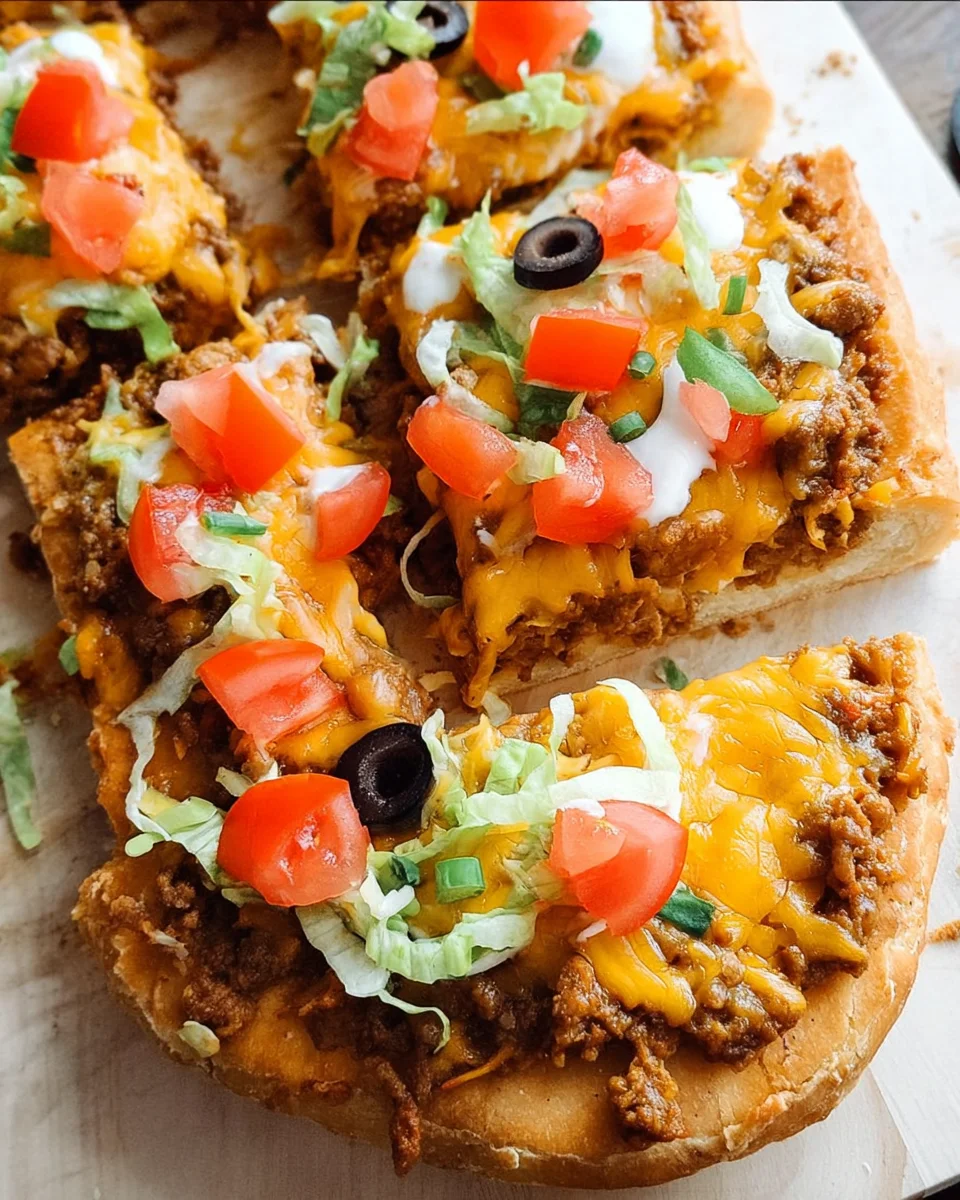 Taco Pizza Appetizer