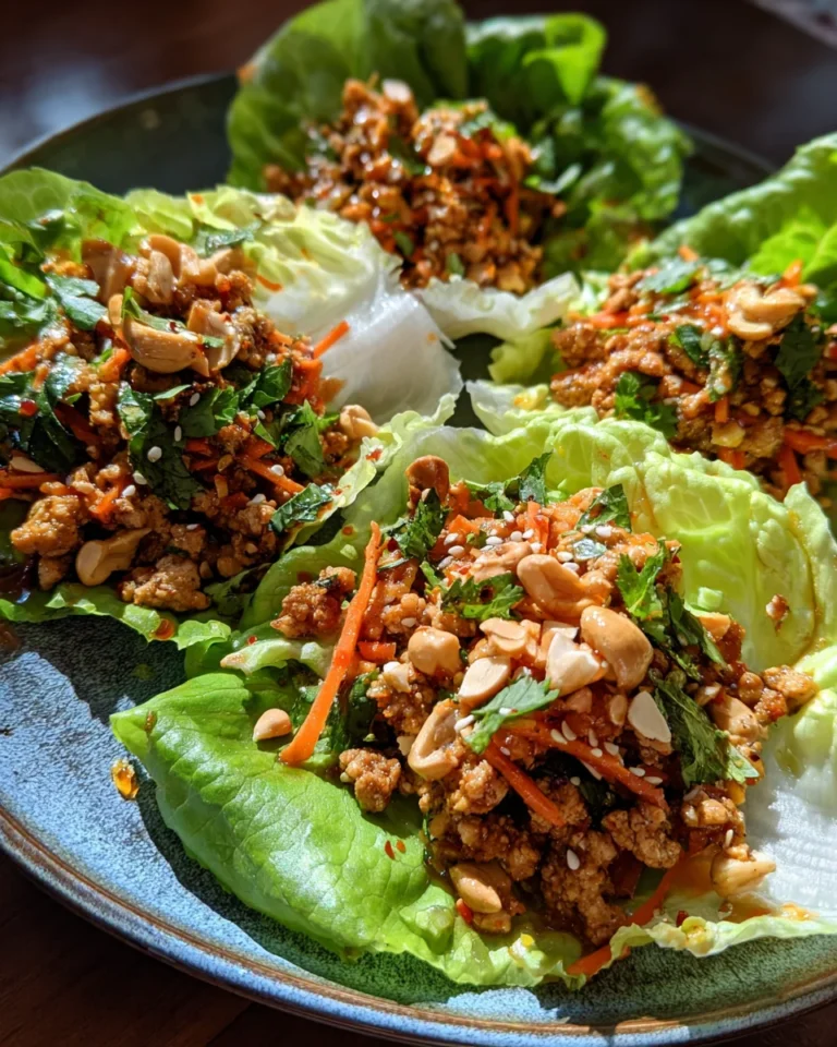 Thai Chicken Lettuce Wraps