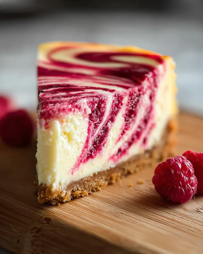 Baked Raspberry Cheesecake