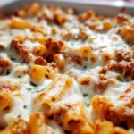 Baked Ziti with Meat Sauce