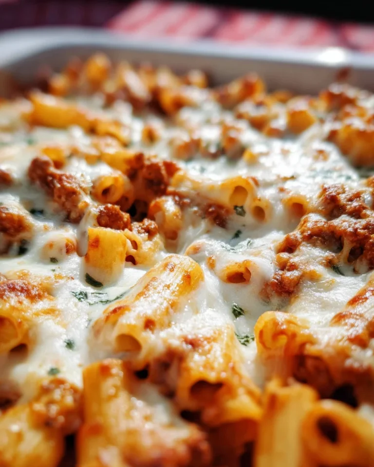 Baked Ziti with Meat Sauce