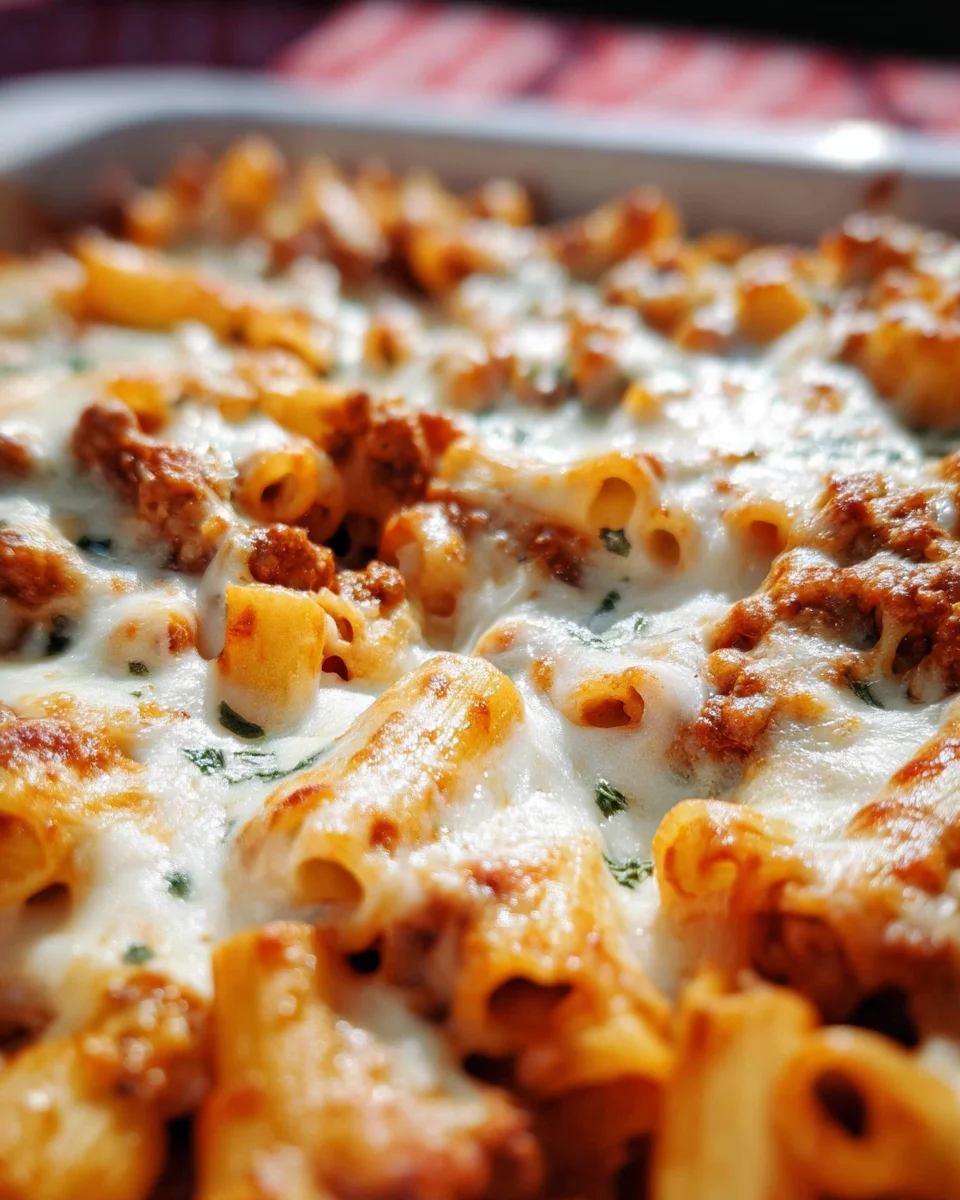 Baked Ziti with Meat Sauce