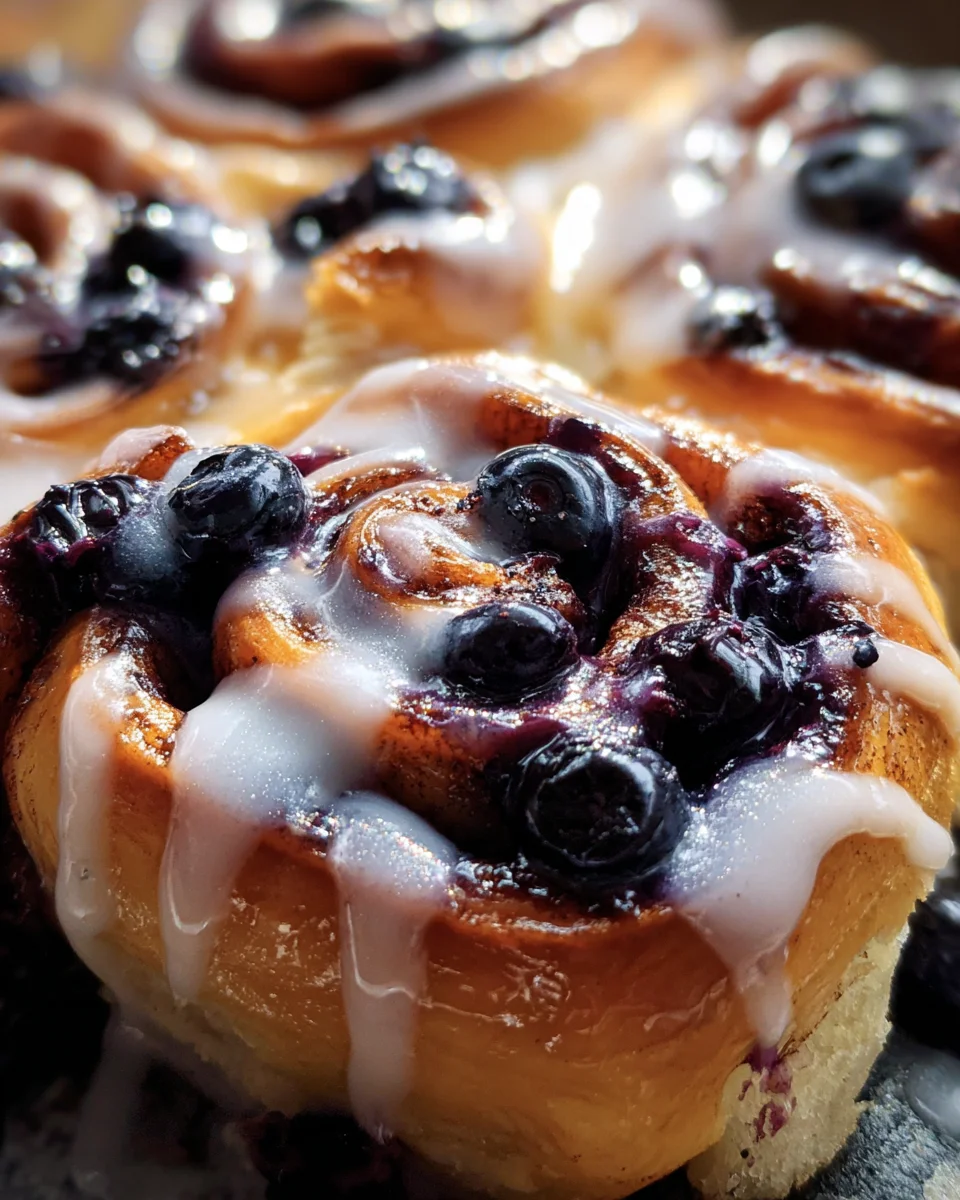 Blueberry Cinnamon Rolls