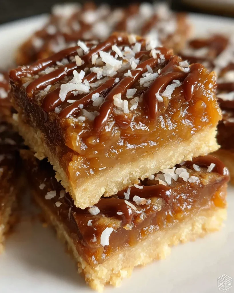 Caramel Coconut Bars