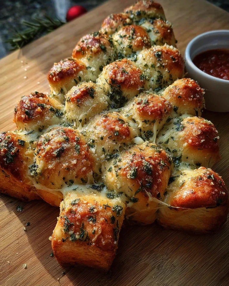 Cheesy Christmas Tree Bread