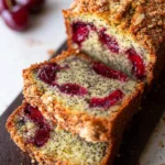 Cherry Almond Poppyseed Quick Bread