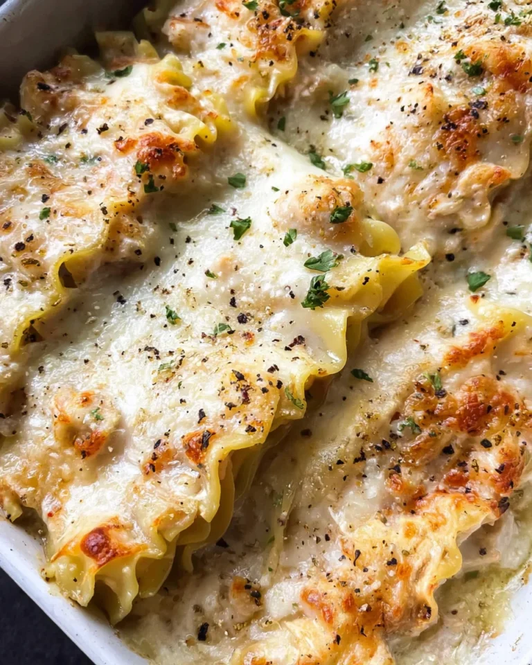 Chicken Alfredo Lasagna Rolls