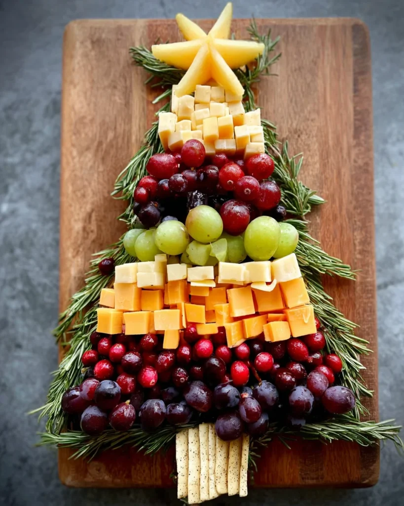 Chrismas Tree Shaped Charcuterie Board