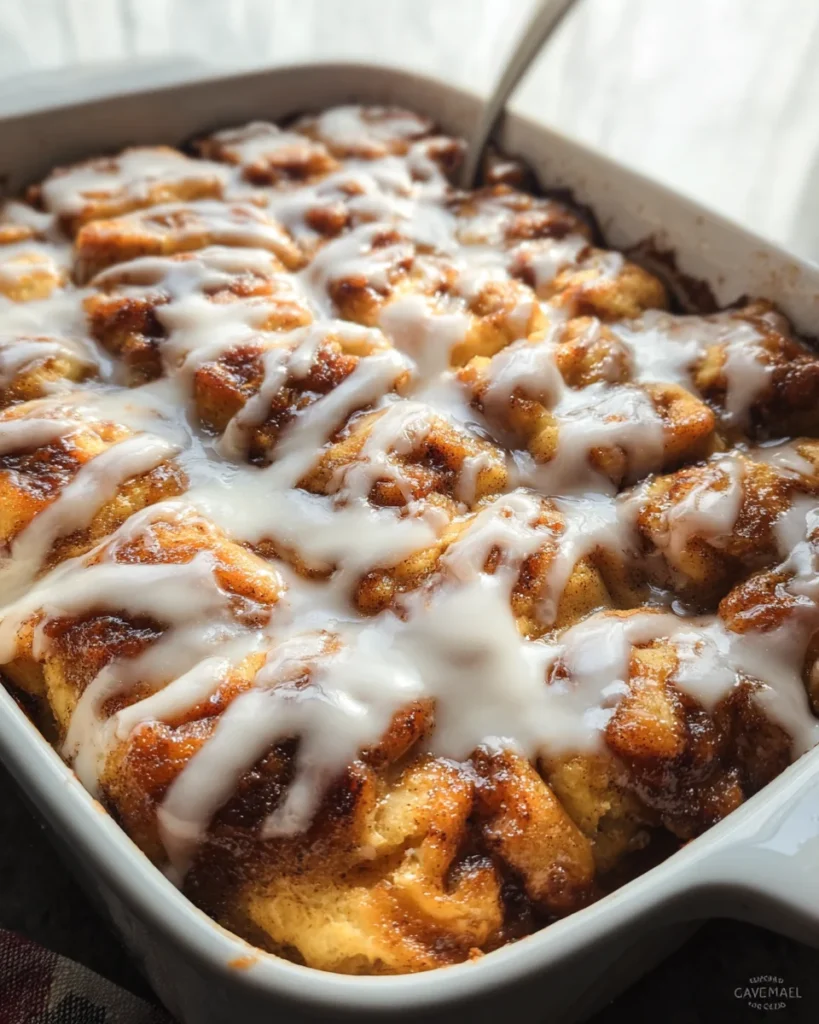 Easy Cinnamon Roll Casserole