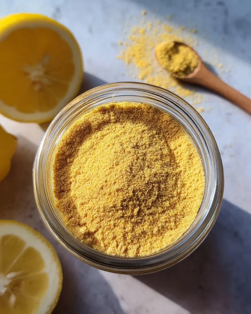 Homemade Dried Lemon Peel Powder