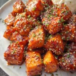 Honey Garlic Salmon Bites