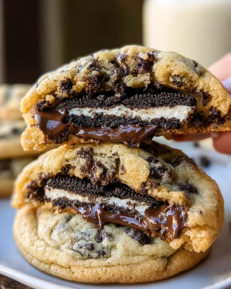 Oreo Stuffed Chocolate Chip Cookies
