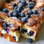 Overnight Blueberry French Toast Casserole