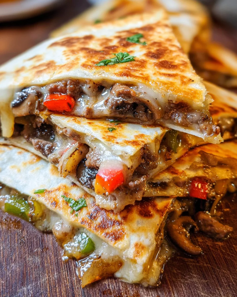 Philly Cheesesteak Quesadilla Recipe