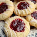 Raspberry Thumbprint Cookies