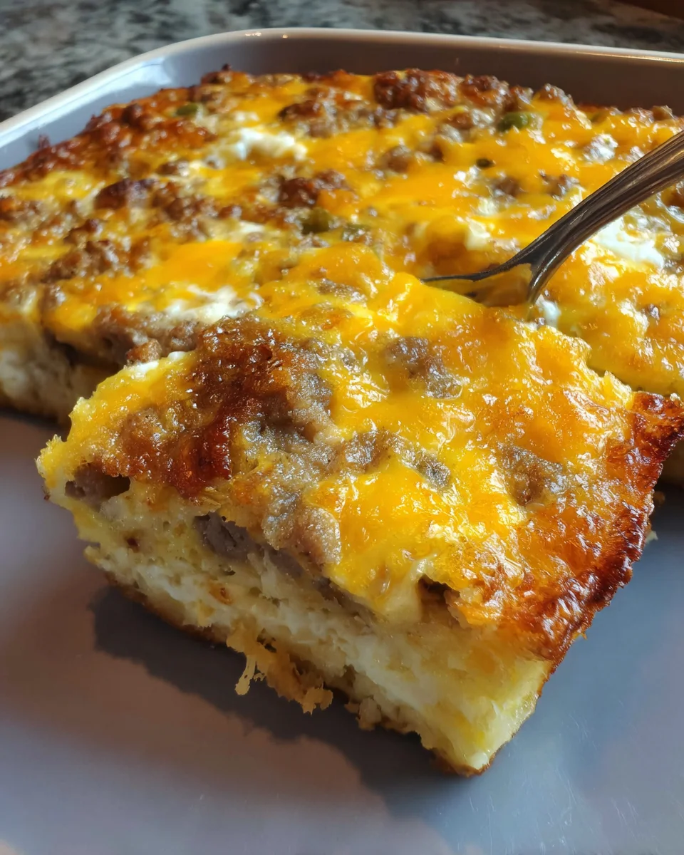 Sausage Hashbrown Breakfast Casserole