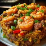 Shrimp Dirty Rice Skillet