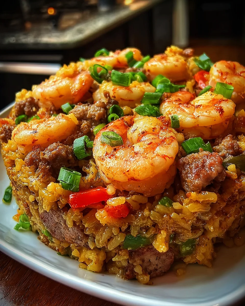 Shrimp Dirty Rice Skillet