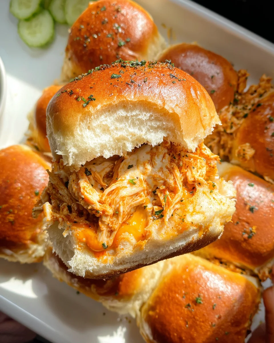Spicy Buffalo Chicken Sliders