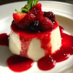 Vanilla Panna Cotta With Berry Sauce